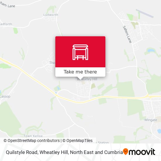 Quilstyle Road, Wheatley Hill map