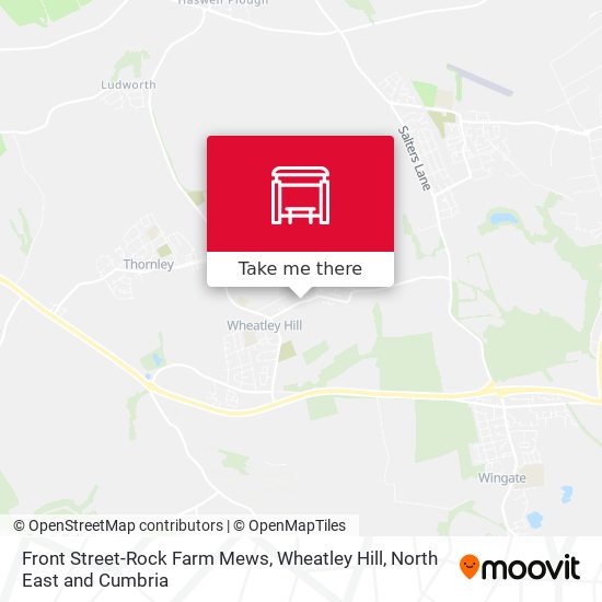 Front Street-Rock Farm Mews, Wheatley Hill map