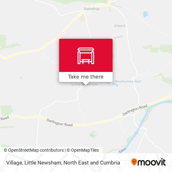 Village, Little Newsham map