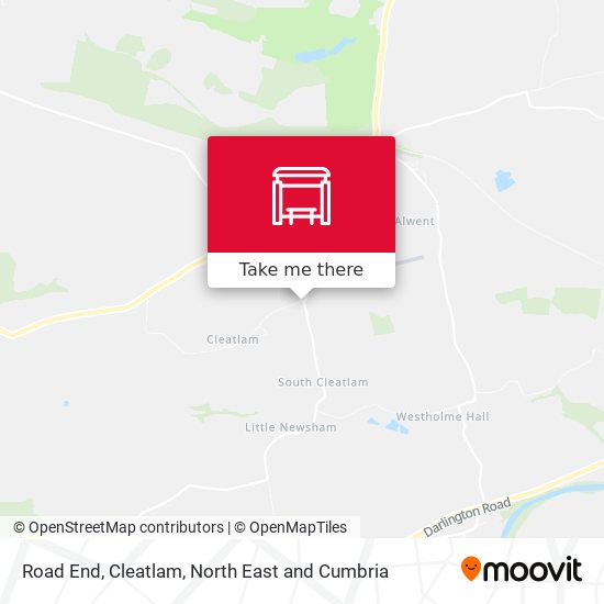 Road End, Cleatlam map
