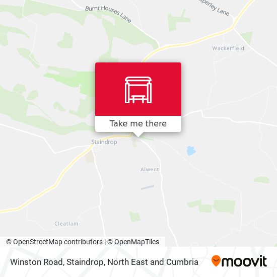Winston Road, Staindrop map