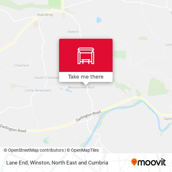 Lane End, Winston map