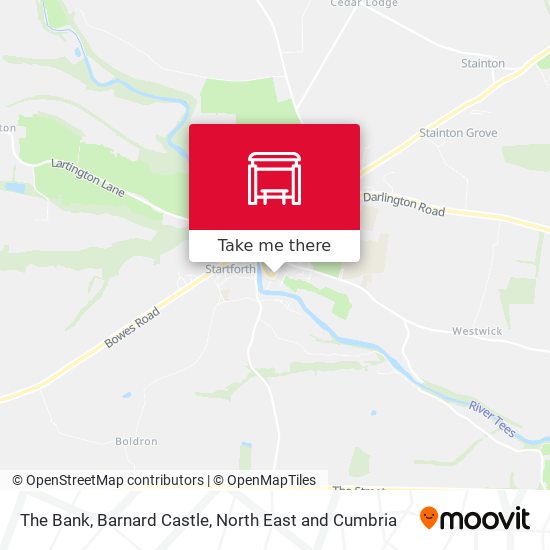 The Bank, Barnard Castle map