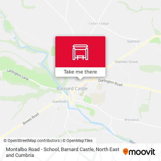 Montalbo Road - School, Barnard Castle map