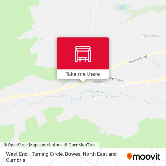 West End - Turning Circle, Bowes map