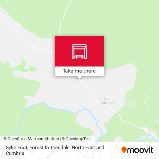 Syke Foot, Forest In Teesdale map