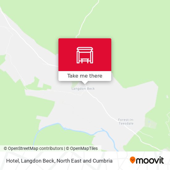 Hotel, Langdon Beck map