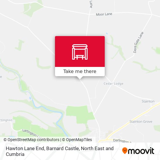 Hawton Lane End, Barnard Castle map