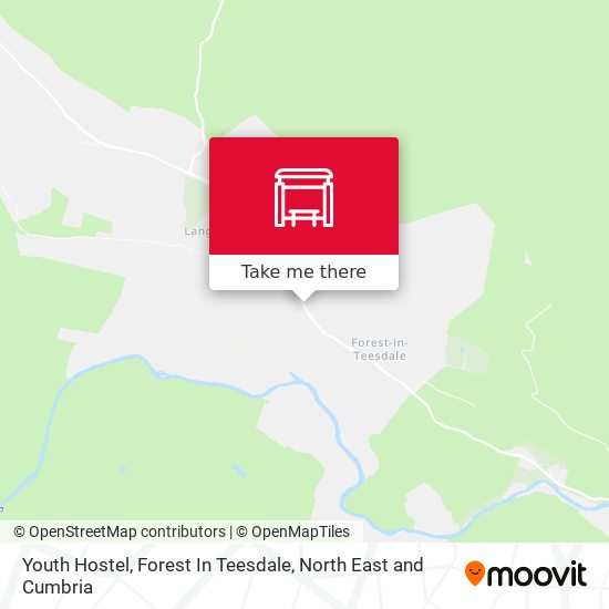 Youth Hostel, Forest In Teesdale map