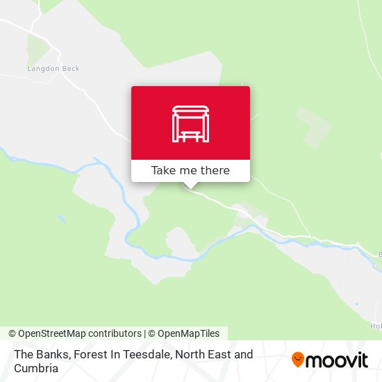The Banks, Forest In Teesdale map
