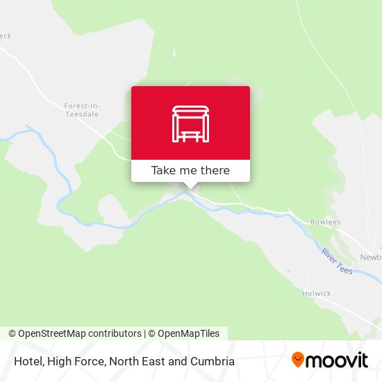 Hotel, High Force map