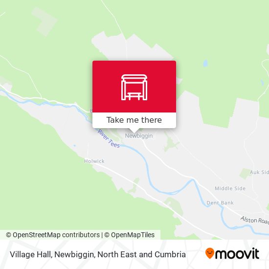 Village Hall, Newbiggin map