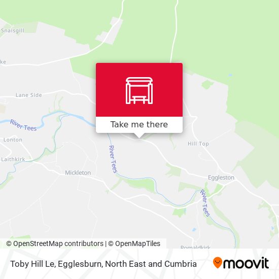 Toby Hill Le, Egglesburn map