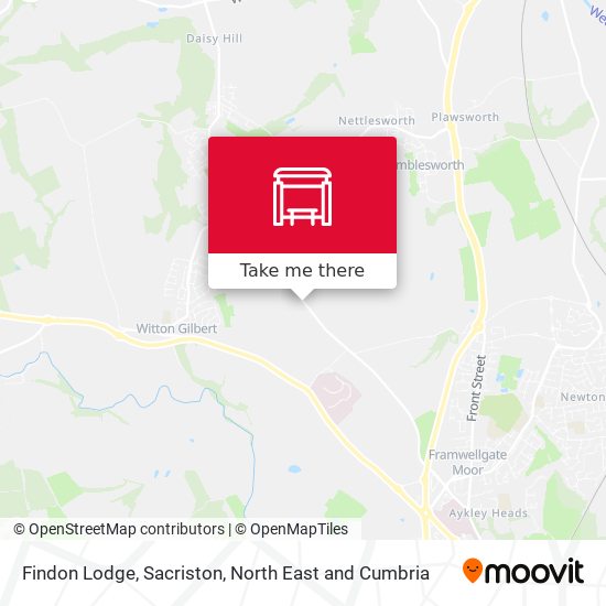 Findon Lodge, Sacriston map