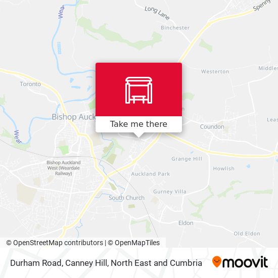 Durham Road, Canney Hill map