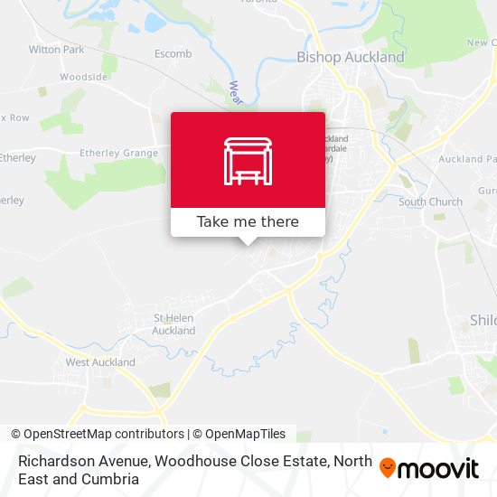 Richardson Avenue, Woodhouse Close Estate map