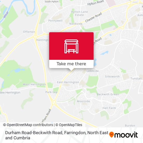 Durham Road-Beckwith Road, Farringdon map