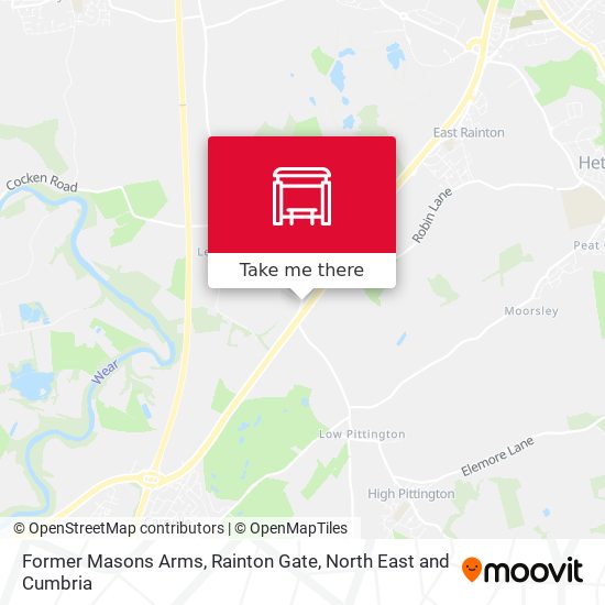 Former Masons Arms, Rainton Gate map