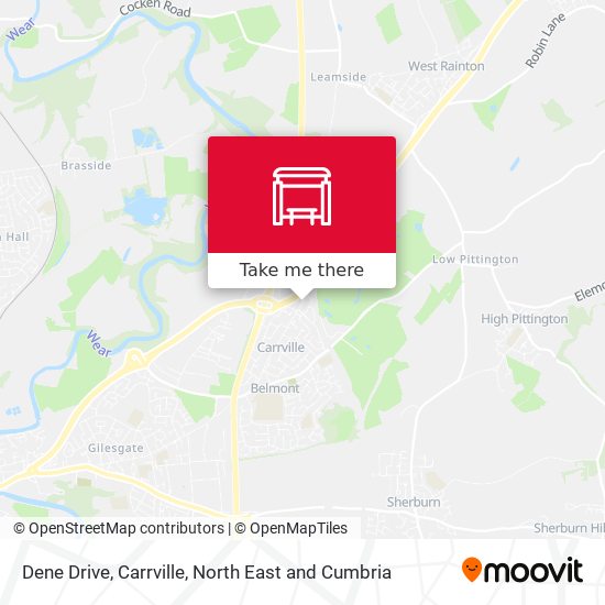 Dene Drive, Carrville map