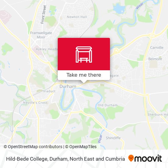 Hild-Bede College, Durham map