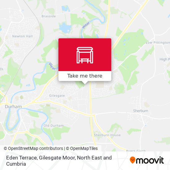 Eden Terrace, Gilesgate Moor map