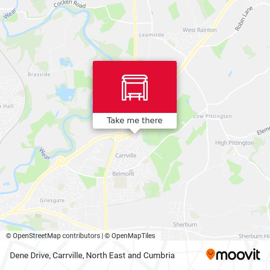 Dene Drive, Carrville map