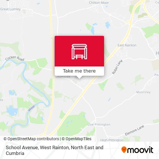 School Avenue, West Rainton map