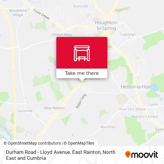 Durham Road - Lloyd Avenue, East Rainton map