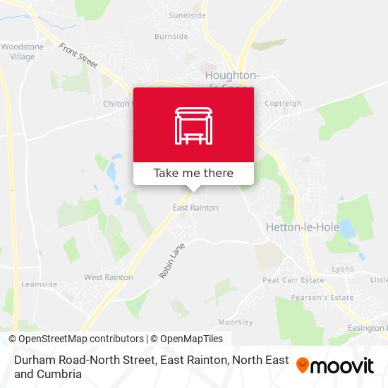 Durham Road-North Street, East Rainton map