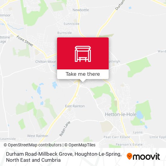 Durham Road-Millbeck Grove, Houghton-Le-Spring map