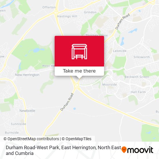 Durham Road-West Park, East Herrington map