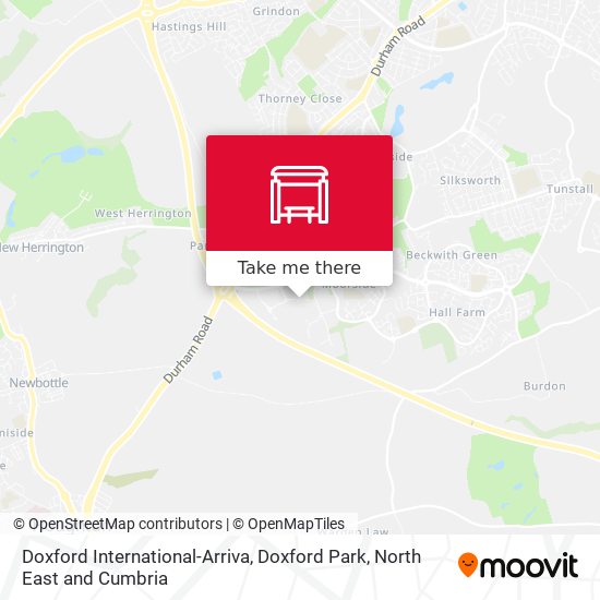 Doxford International-Arriva, Doxford Park map