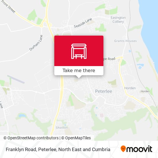 Franklyn Road, Peterlee map