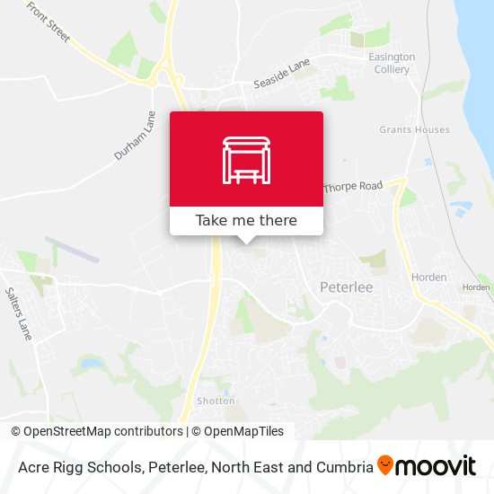 Acre Rigg Schools, Peterlee map