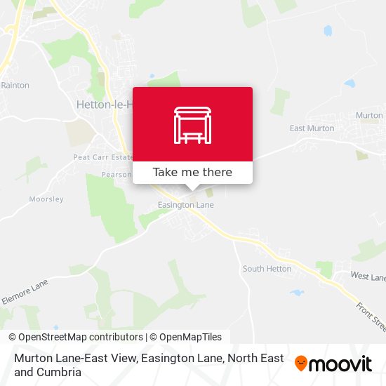 Murton Lane-East View, Easington Lane map