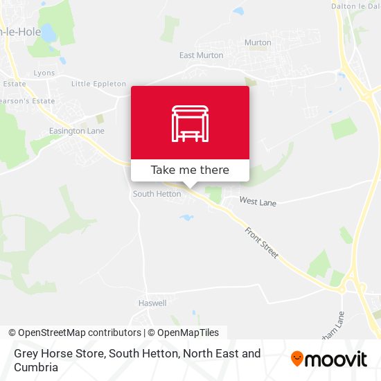 Grey Horse Store, South Hetton map