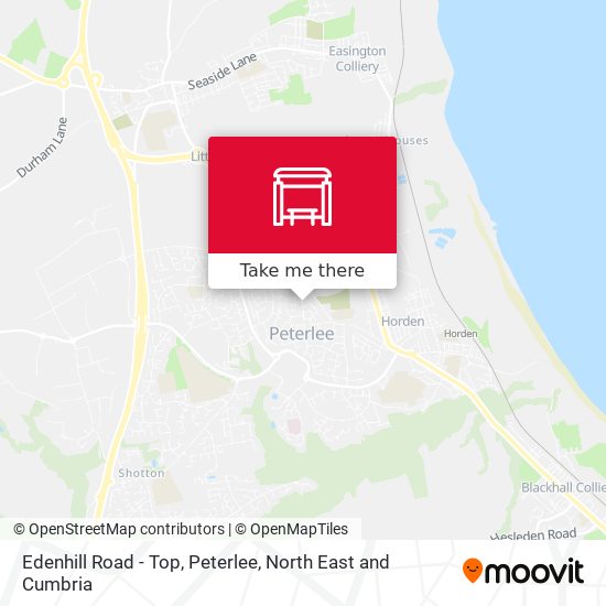 Edenhill Road - Top, Peterlee map