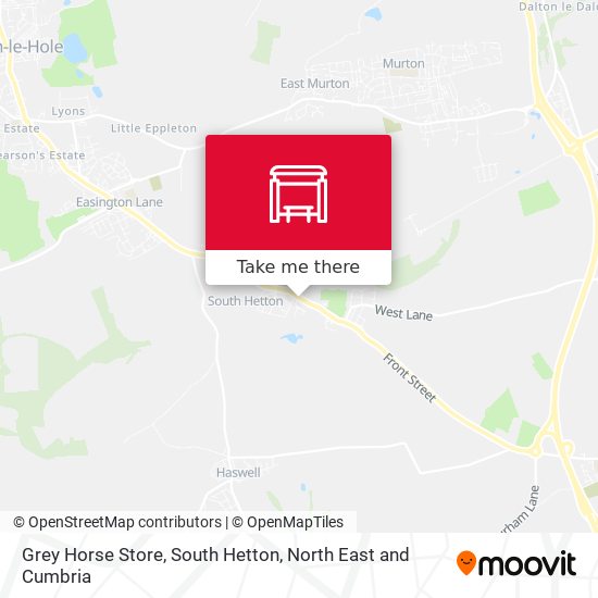Grey Horse Store, South Hetton map