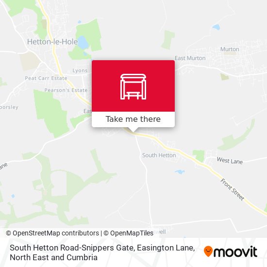 South Hetton Road-Snippers Gate, Easington Lane map