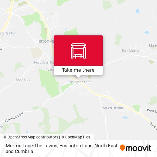 Murton Lane-The Lawns, Easington Lane map