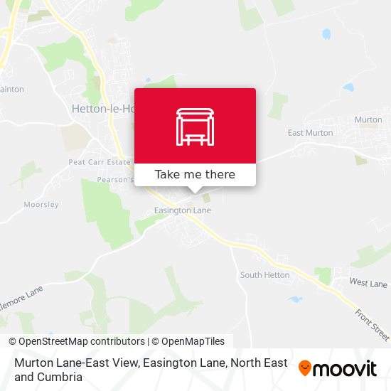 Murton Lane-East View, Easington Lane map