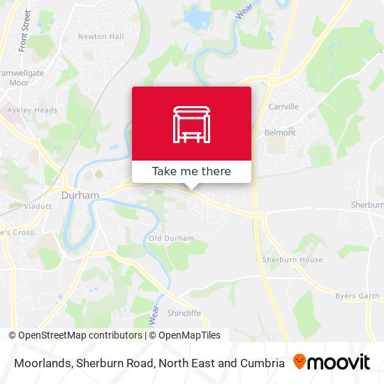 Moorlands, Sherburn Road map