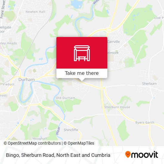 Bingo, Sherburn Road map
