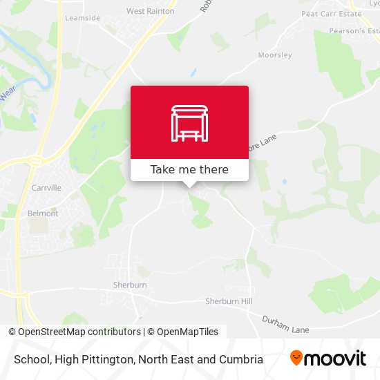 School, High Pittington map