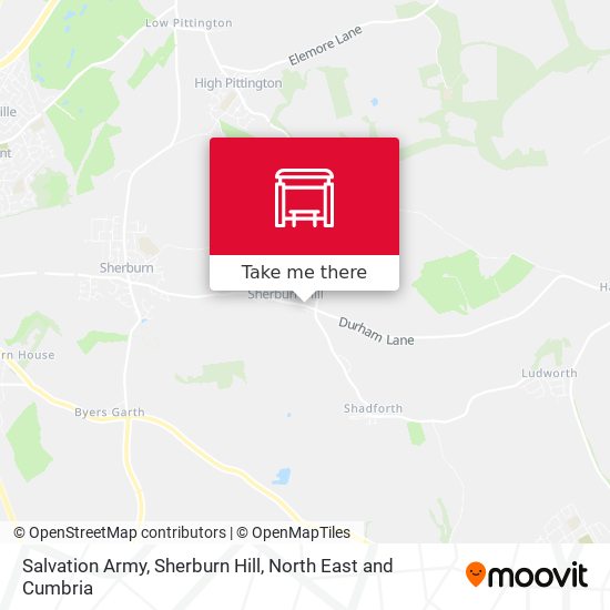 Salvation Army, Sherburn Hill map