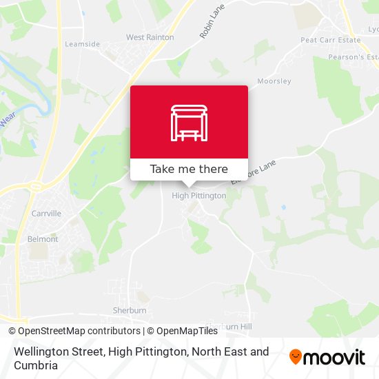 Wellington Street, High Pittington map