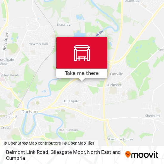 Belmont Link Road, Gilesgate Moor map