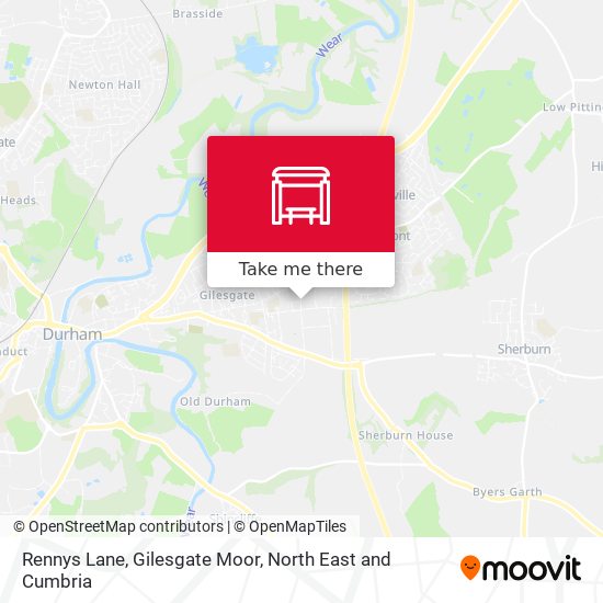 Rennys Lane, Gilesgate Moor map