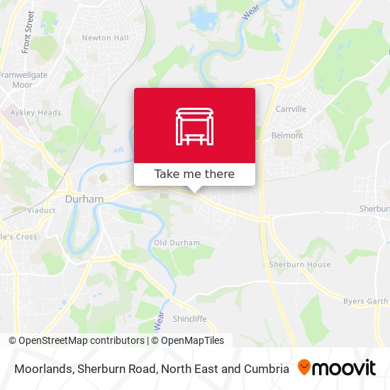 Moorlands, Sherburn Road map