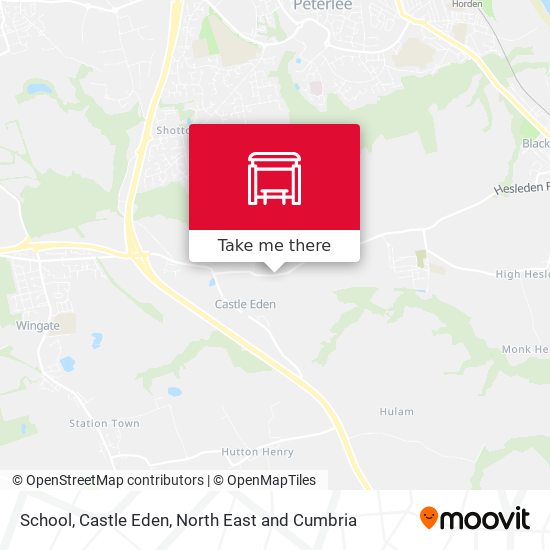 School, Castle Eden map